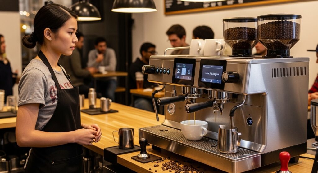 세미오토 에스프레소 머신