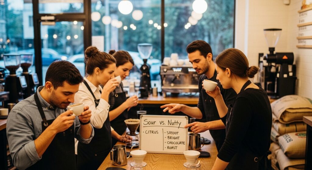 산미 있는 커피와 고소한 커피 차이
